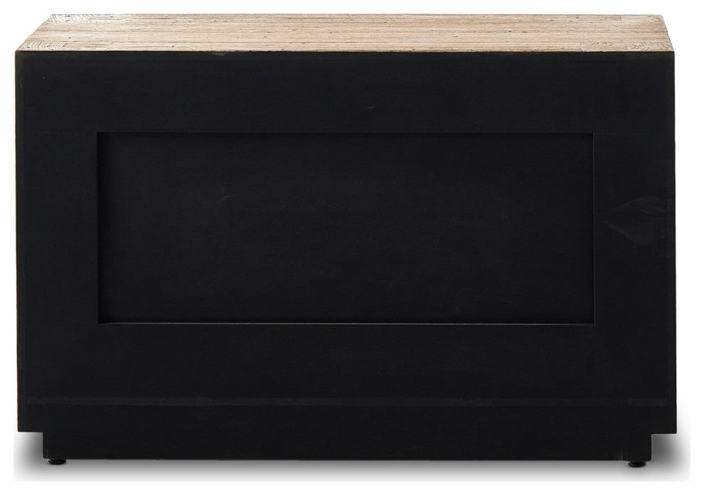 Abaso Nightstand Rustic Wormwood Oak