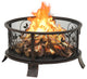 vidaXL Fire Pit Outdoor Fireplace for Camping Firebowl with Poker XXL Steel