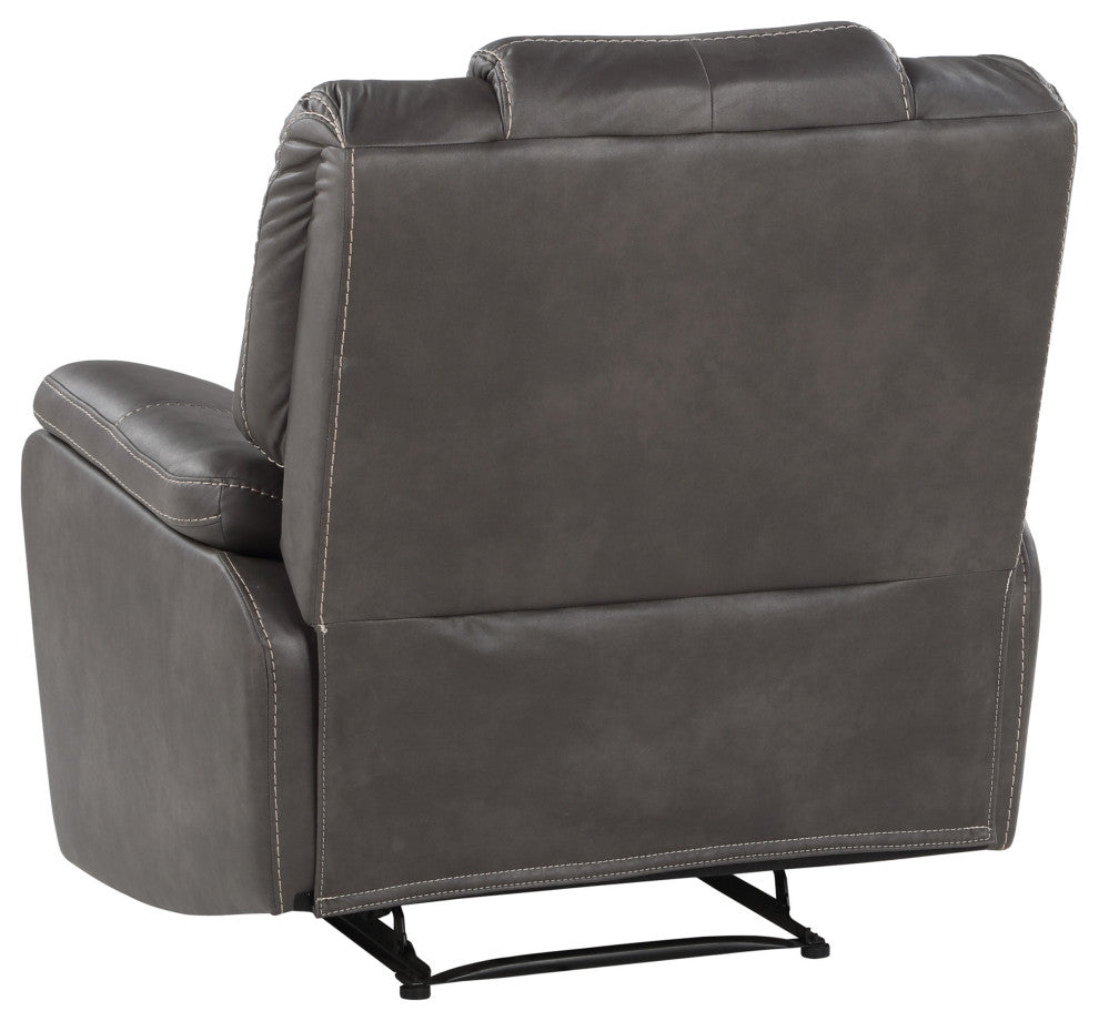 Katrine Manual Recliner, Charcoal