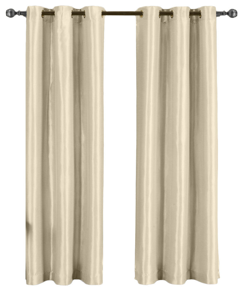 Single Soho Grommet Thermal insulated Blackout Panel, Beige, 42"x108"