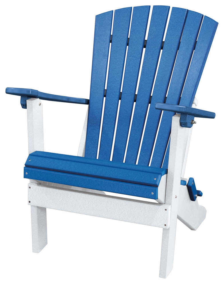 OS Home and Office Model 519BW Fan Back Folding Adirondack Chair