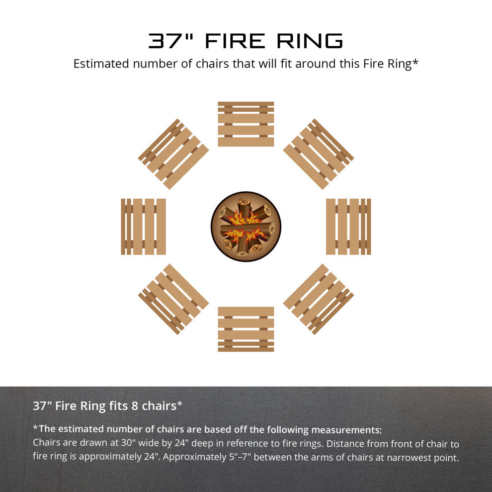 Mustangs Fire Ring, 30", 38