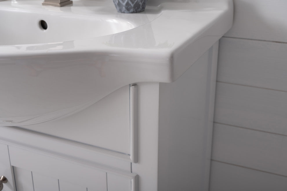 Marian Transitional White 30" Single Sink Vanity