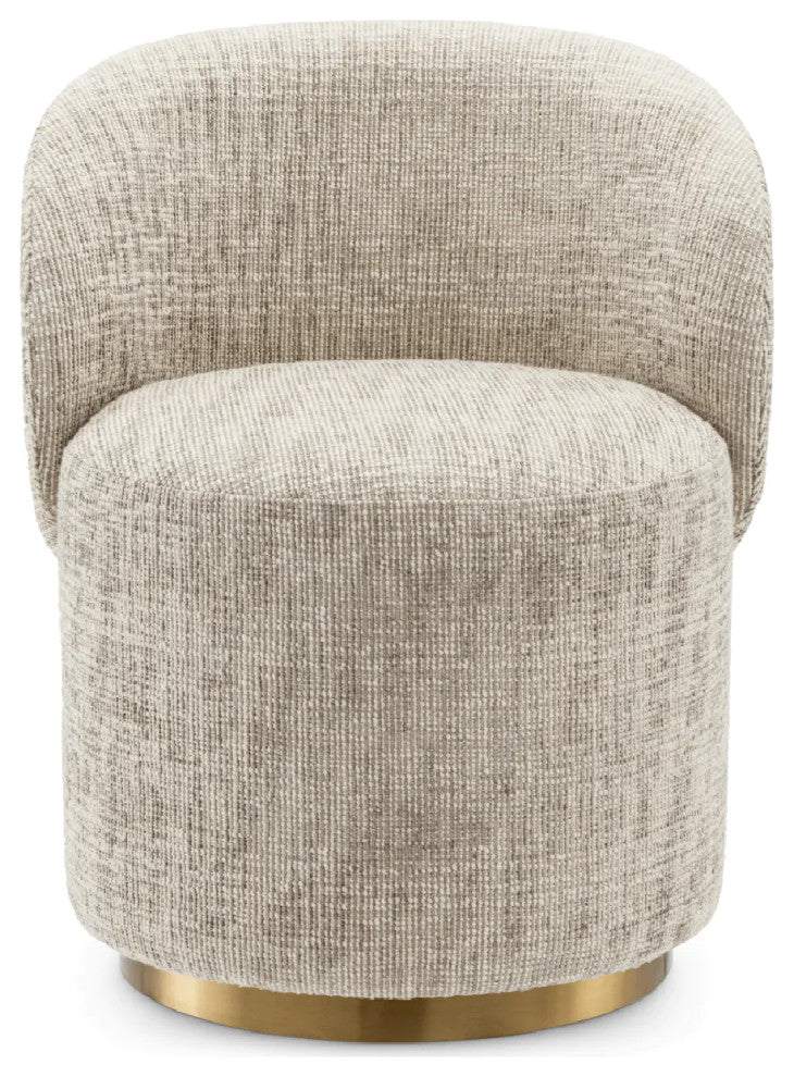 Beige Swivel Dining Chair, Eichholtz Greer