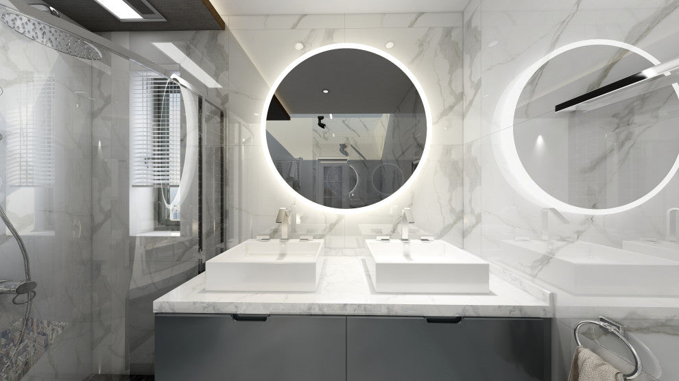 Orbit Round LED Mirror, 30"x1.75"