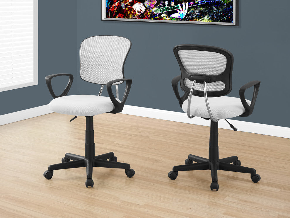 Office Chair - White Mesh Juvenile / Multi-Position