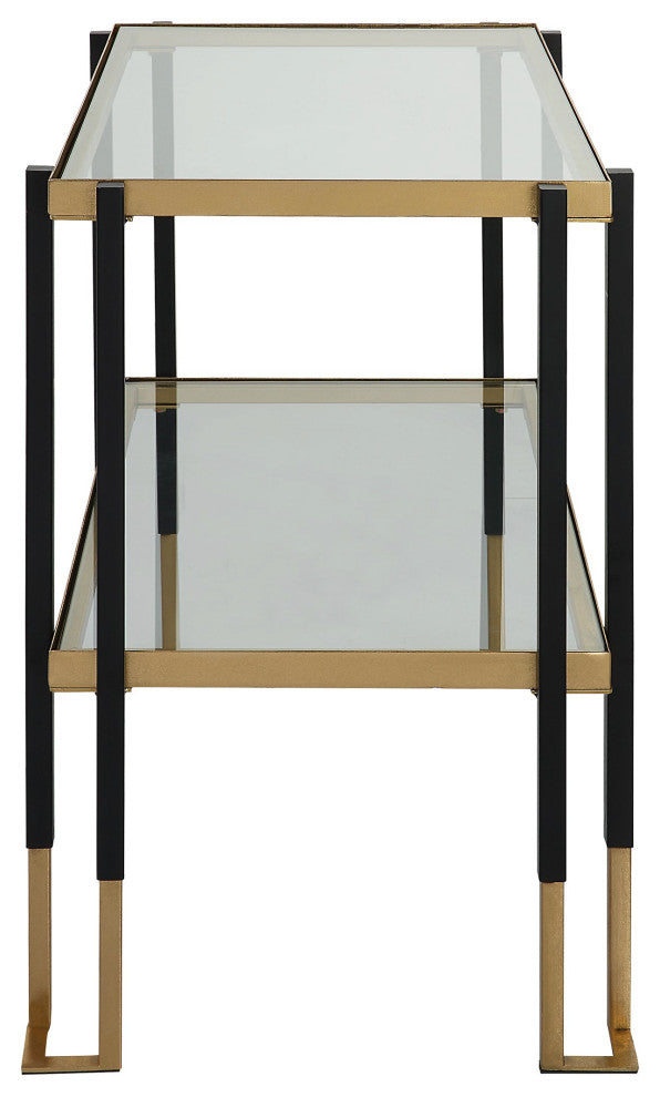 Uttermost Kentmore Glass Side Table