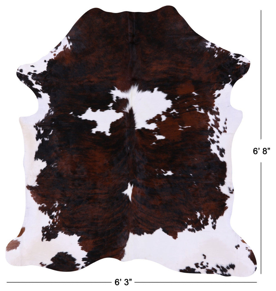 6' 8" X 6' 3" Natural Cowhide Rug C1951