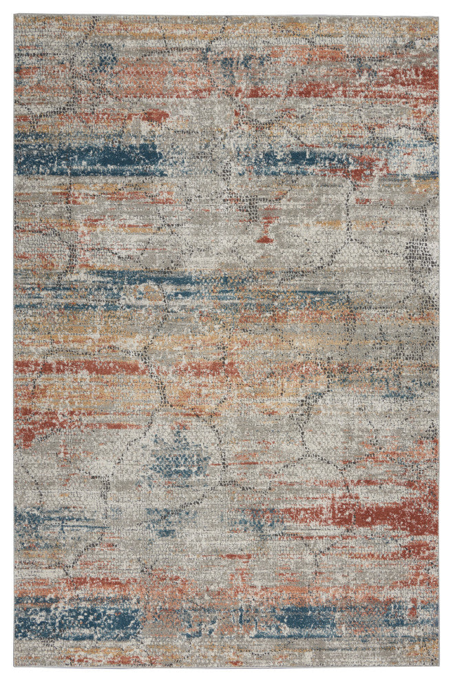 Nourison Rustic Textures Rus11 Vintage and Distressed Rug, Multicolor, 9'3"x12'9"