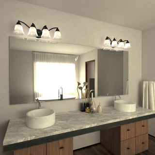 Standford 4-Light Vanity, Oil Burnished Bronze/Alabaster Glass