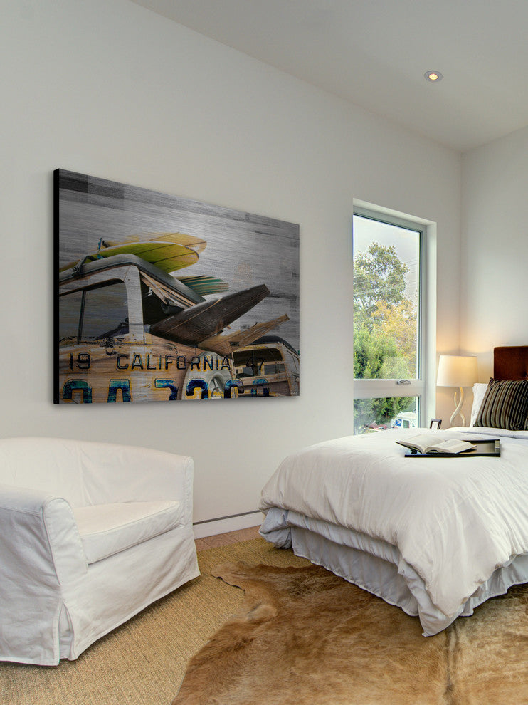 "Cali Day" UV Ink Print on Brushed  Aluminum, 45"x30"