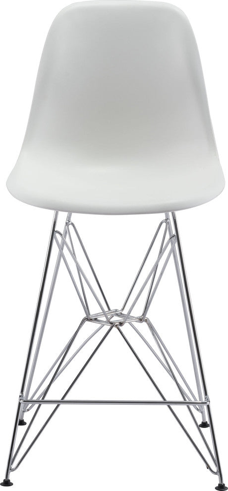 Zuo Modern Zip Counter Chair White