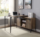 Zakwani Writing Desk With USB, Rustic Oak and Black