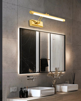 Figueres | Gold/Chrome Modern Wall Mirror Lamp, Gold, 30