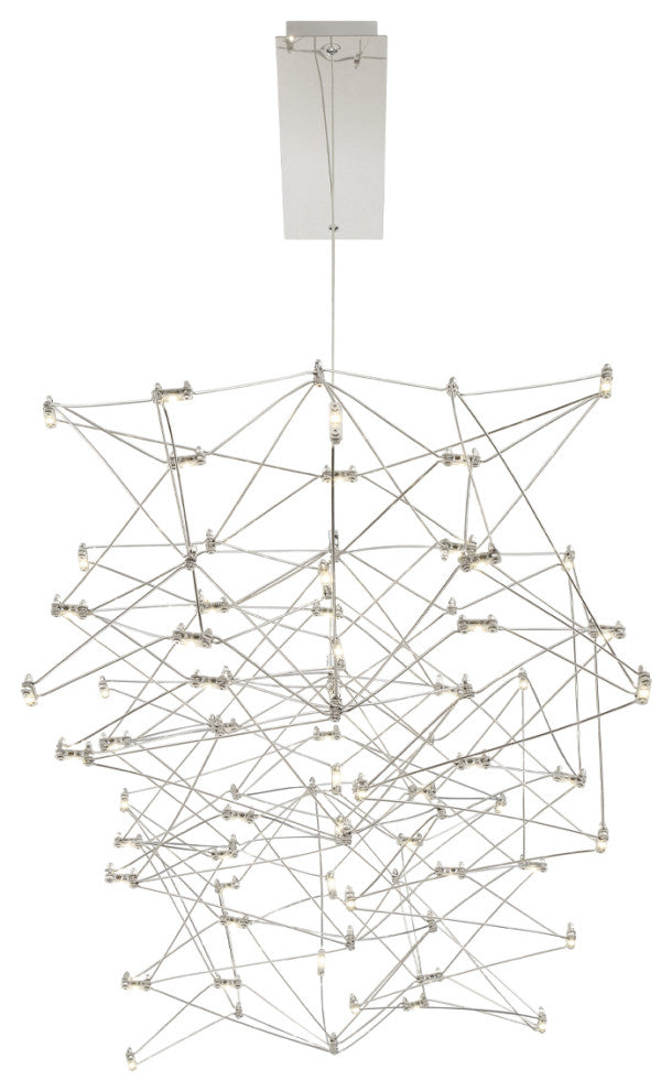 Contemporary Large Chandeliers, Chrome