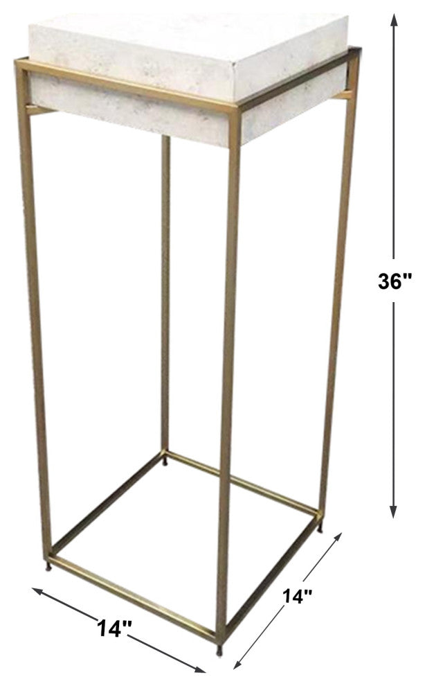 Uttermost 25113 Inda Modern Ivory Plant Stand
