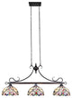 Chloe Lighting Grenville Victorian-Style Dark Bronze 3 Light Island Pendant 47"