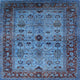 Ahgly Company Indoor Square Mid-Century Modern Area Rugs, 8' Square