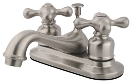 Kingston Brass 4" Centerset Bathroom Faucet, Brushed Nickel