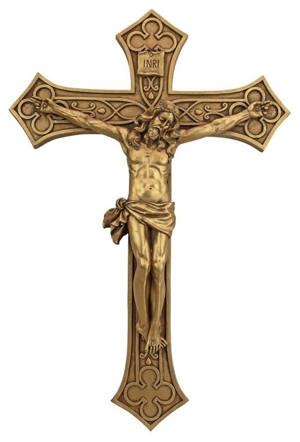 Grande Gothic Christ On The Cross Plaque