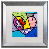 Roberto Rafael 'Big Heart III' Matted Framed Art