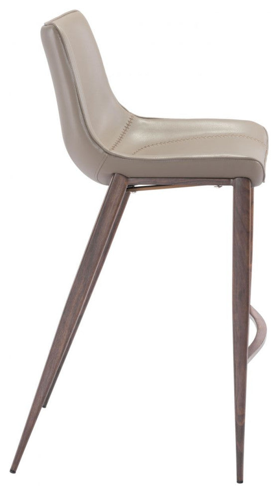 Magnus Bar Chair, Set of 2 Brown/Walnut