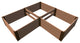 Classic Sienna 'Arrowhead' - 8' X 8' X 22" Raised Garden Bed - 1" Profile