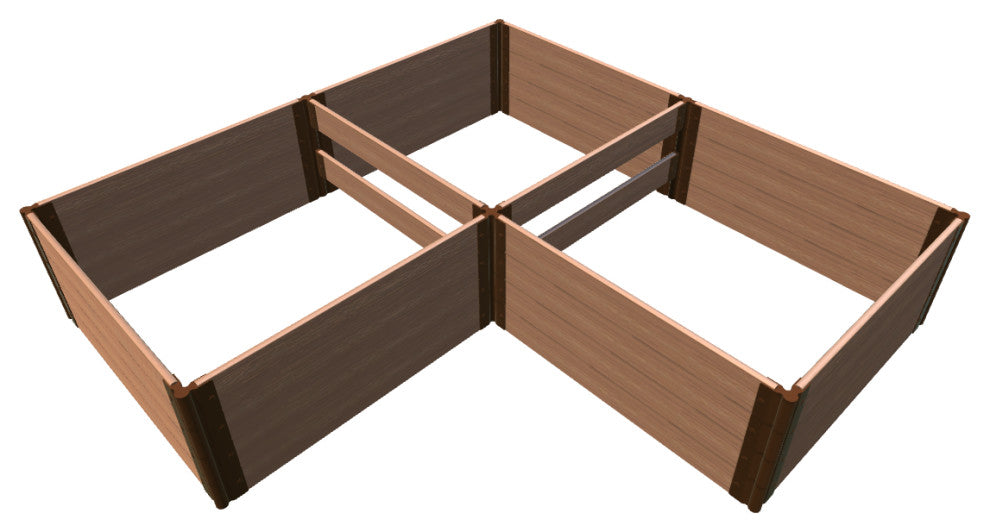 Classic Sienna 'Arrowhead' - 8' X 8' X 22" Raised Garden Bed - 1" Profile