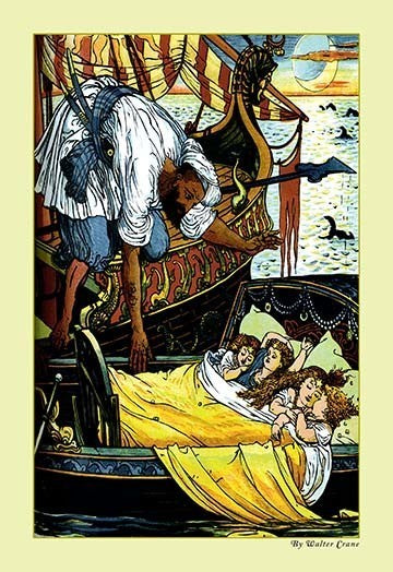Princess Bell-Etoile - The Rescue - Gallery Wrapped Canvas Art 28" x 42"