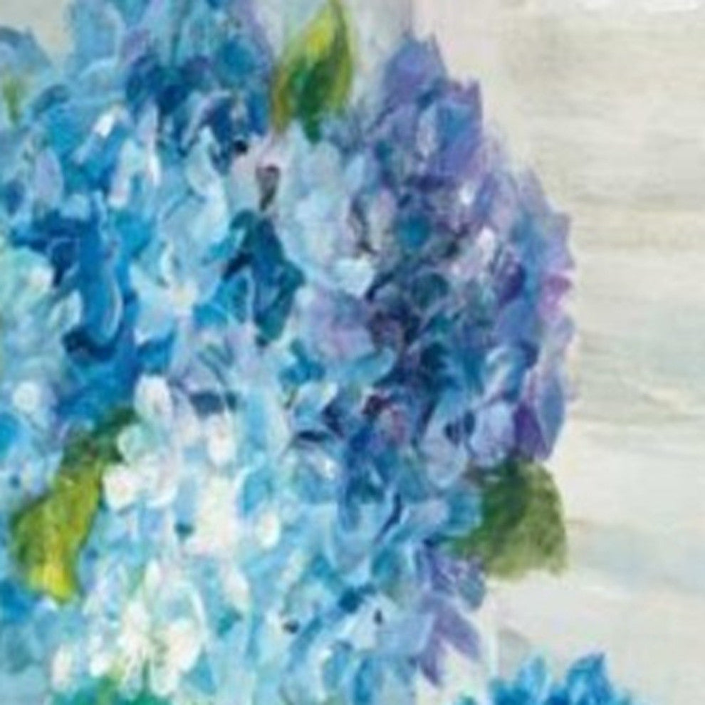 Ocean View With Flowers 3 Giclee Wrap Canvas Wall Art