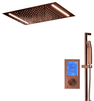 Fontana Showers Smart LED Touch Control Rainfall Shower Head With Hand Shower