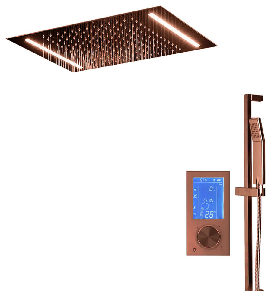 Fontana Showers Smart LED Touch Control Rainfall Shower Head With Hand Shower