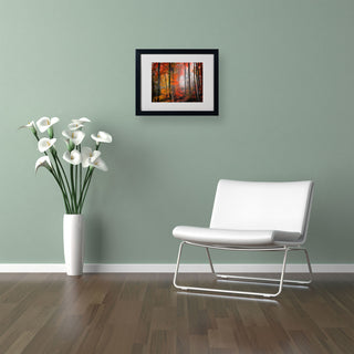 'Wildly Red' Matted Framed Canvas Art by Philippe Sainte-Laudy