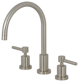 Kingston Brass Widespread Kitchen Faucet, Brushed Nickel
