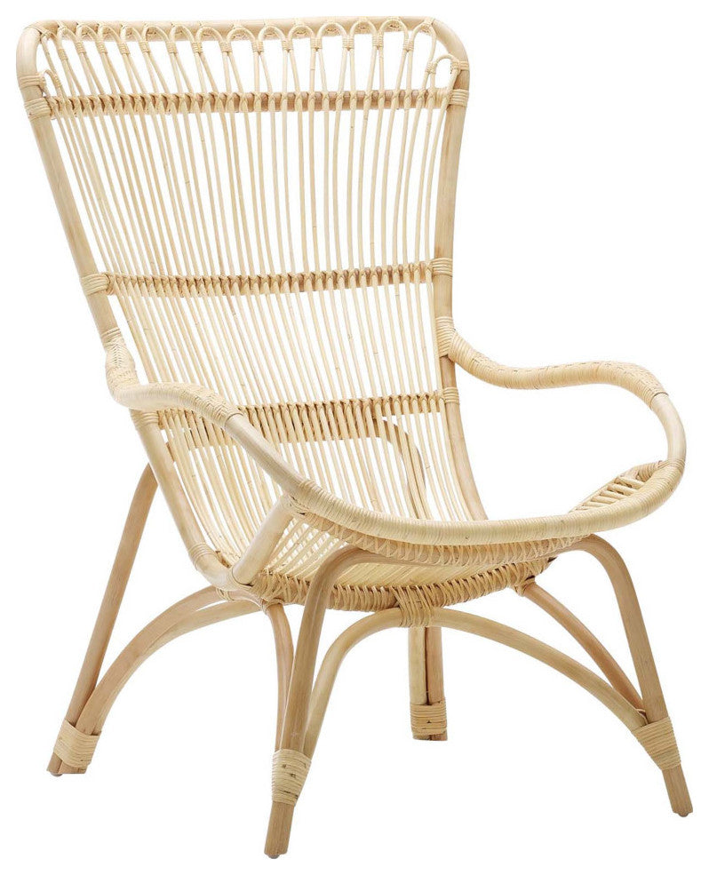 Monet High Back Lounge Chair, Natural