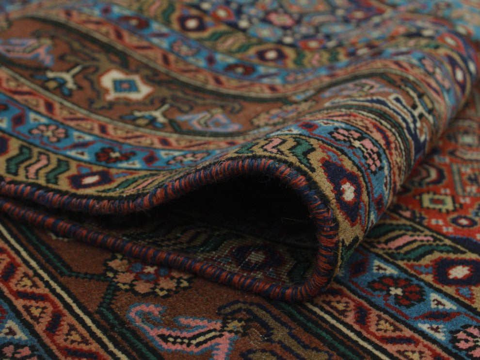 Fine Vintage Distressed Atu Rust Rug
