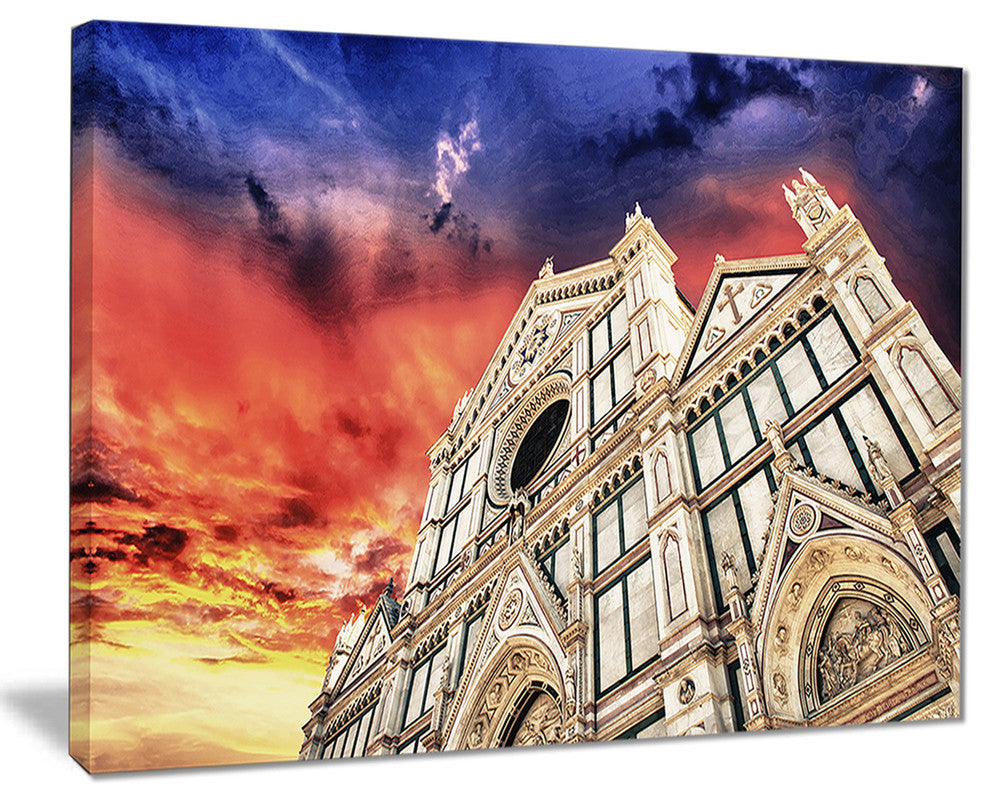 "Cathedral of Santa Croce in Florence" Photograph Print