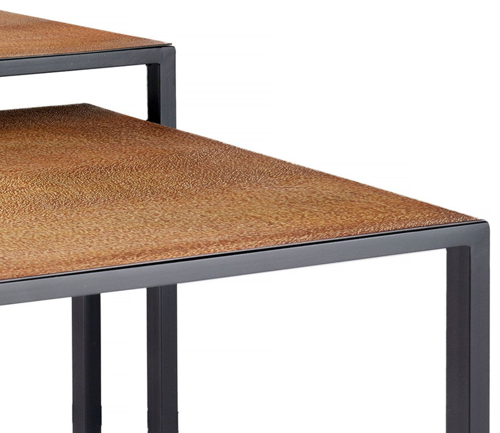 Leon Faux Lion Skin End Tables - Set of 2