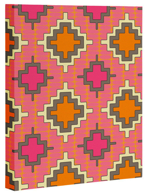 Deny Designs Sharon Turner Tangerine Kilim Art Canvas