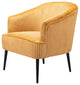 Accent Chair, Steel Metal, Fabric, Yellow, Black, Lounge Cafe Lobby Hospitality