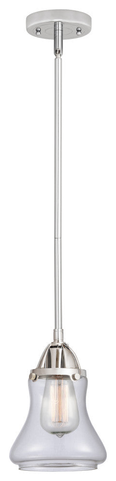Bellmont Mini Pendant, Polished Chrome, Clear, Clear
