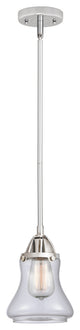 Bellmont Mini Pendant, Polished Chrome, Clear, Clear