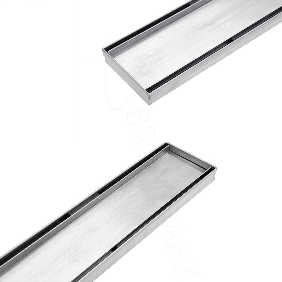 Bronstarz Tile Insert 304 Stainless Steel Linear Shower Drain, 26"