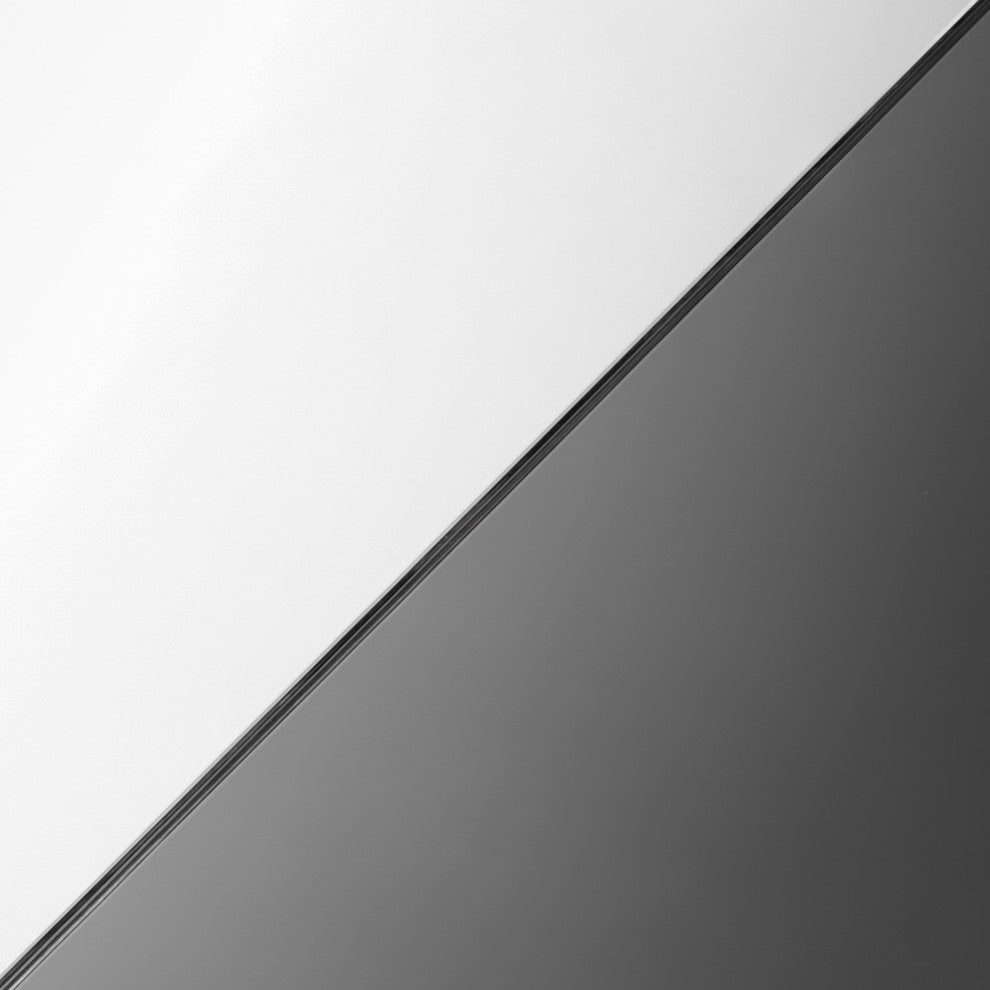 Alpha Accent Mirror, Rose Gold, Smoke, 24"
