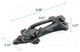 Black Front Door Knocker Cast Iron Brass Rust Resistant Renovators Supply