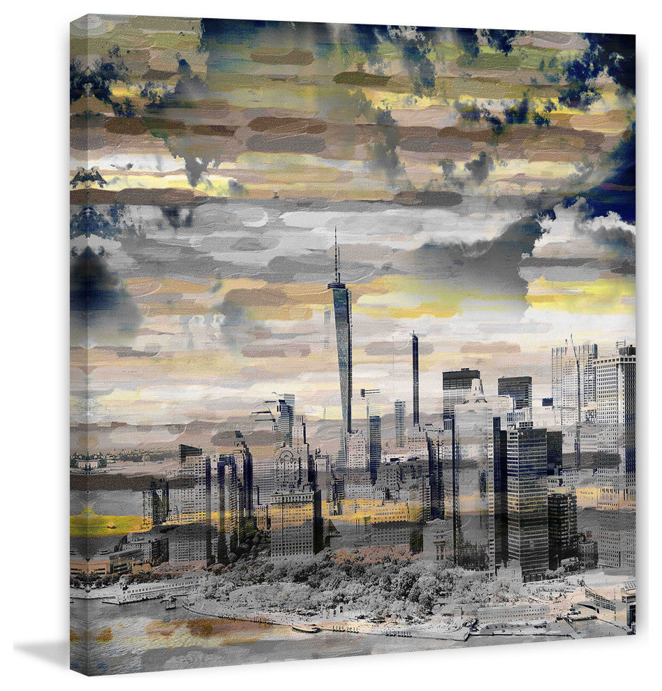 "The Big Apple" Print on Canvas, 18"x18"