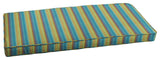 Sunbrella Indoor/Outdoor Blue Stripe Bench Cushion, 55x18, 55x18