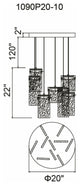 Carolina LED Chandelier With Pewter Finish