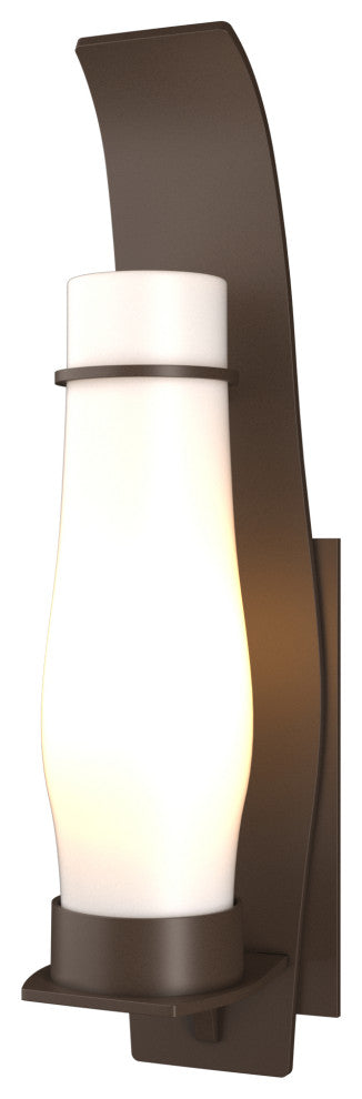 Sea Coast Large Outdoor Sconce, Coastal Bronze Finish, Opal Glass
