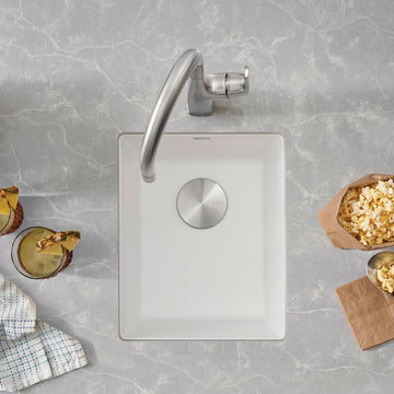 Blanco KA-513422 Precis 13-3/4" Undermount Single Basin Granite - White
